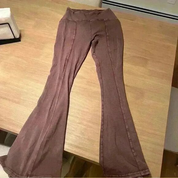 Out From Under Aria Seamed Flare Leg Pant Urban Outfitters Bell Bottom - Picture 5 of 10